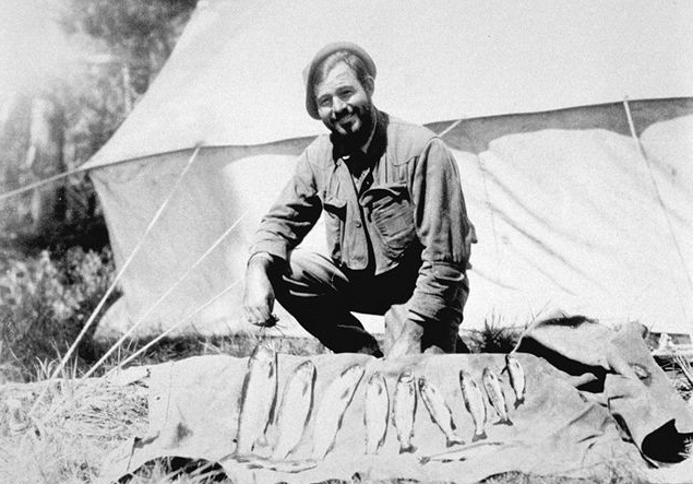 Hemingway with trout. Flickr photo by Don the Upnorth Memories Guy